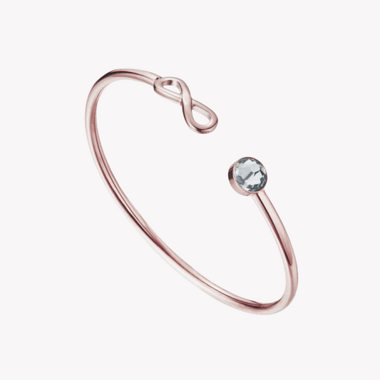 Zink Women's Rose Gold Stainless Steel Bracelet | Zfbg005rgc