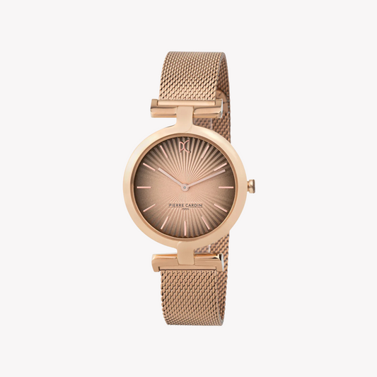 Pierre Cardin Women's Rose Gold Watch, Gray Dial | Cmd.3509
