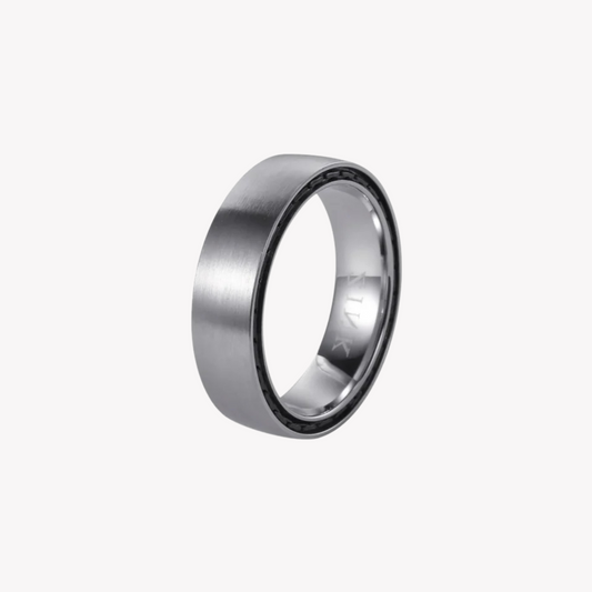 Zink Men's Silver Stainless Steel Ring | Zjrg0353