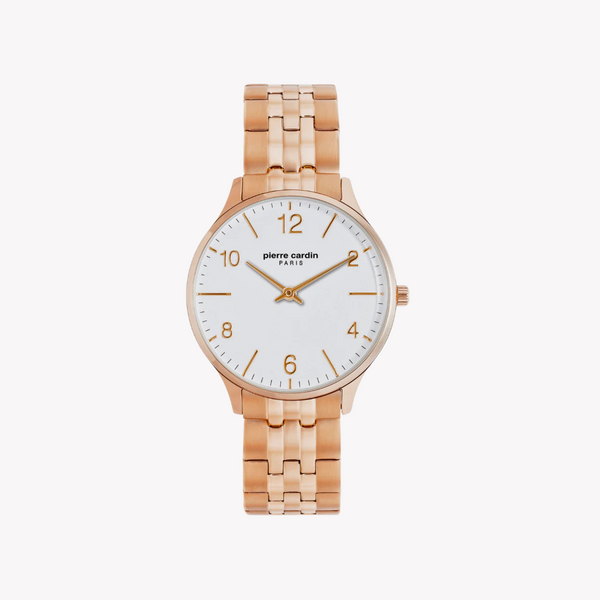 Pierre Cardin Women's Rose Gold Watch, White Dial | Pc902722f120 by i-watch
