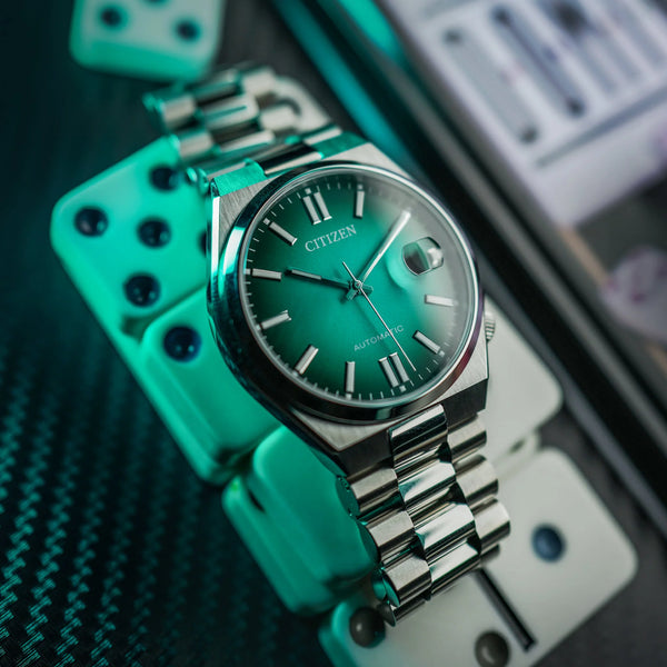 Citizen Men's Stainless Steel Watch, Turquoise Dial | Nj0151-88x by i-watch