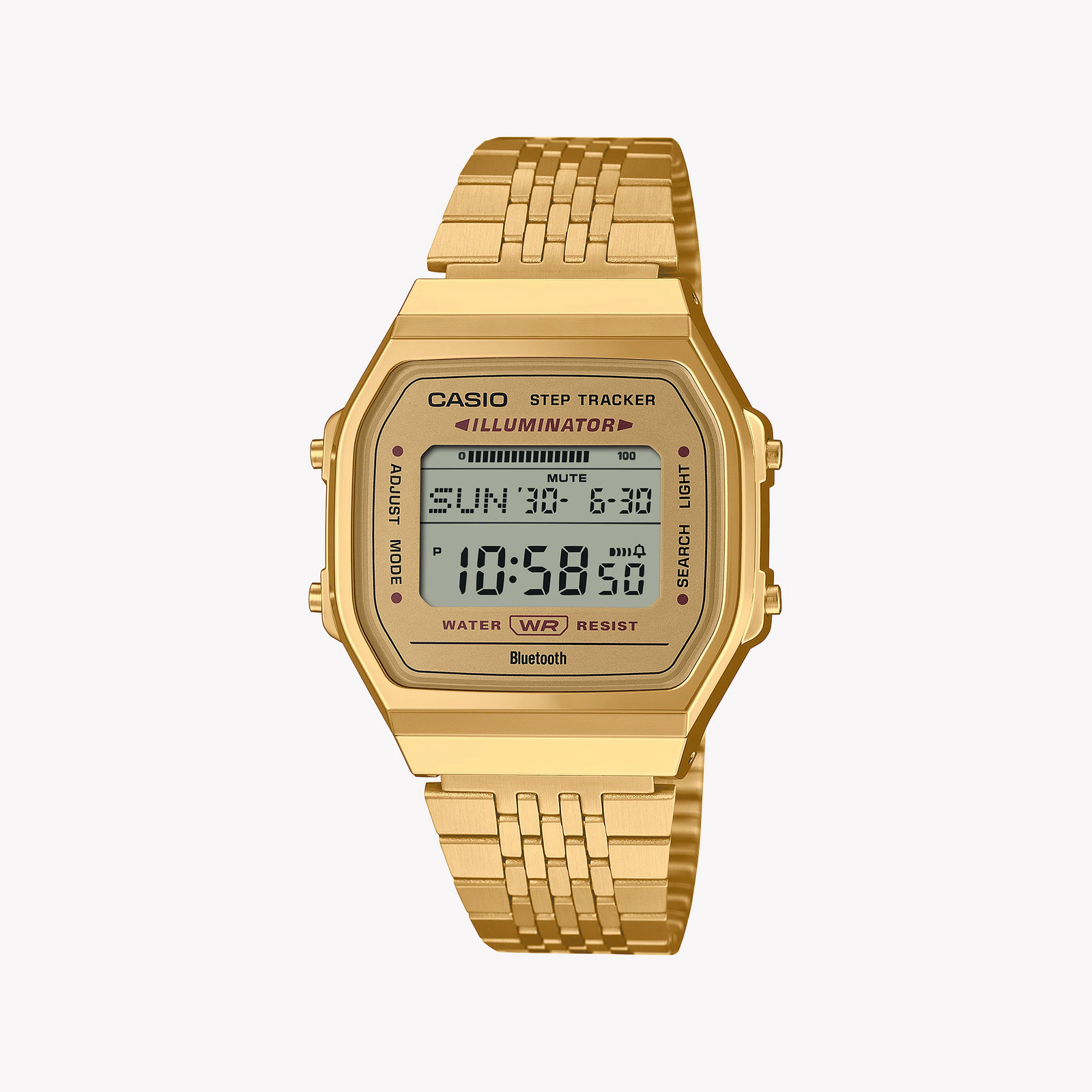 Casio Unisex Gold Resin & Metal Watch, Gold Dial | Abl-100weg-9aef by i-watch