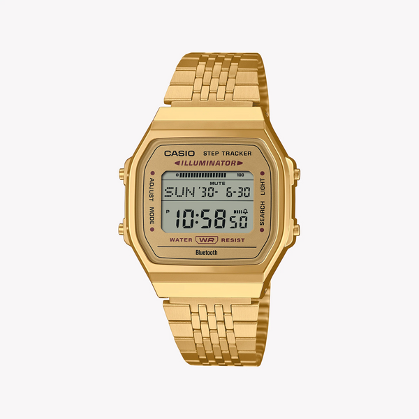 Casio Unisex Gold Resin & Metal Watch, Gold Dial | Abl-100weg-9aef by i-watch