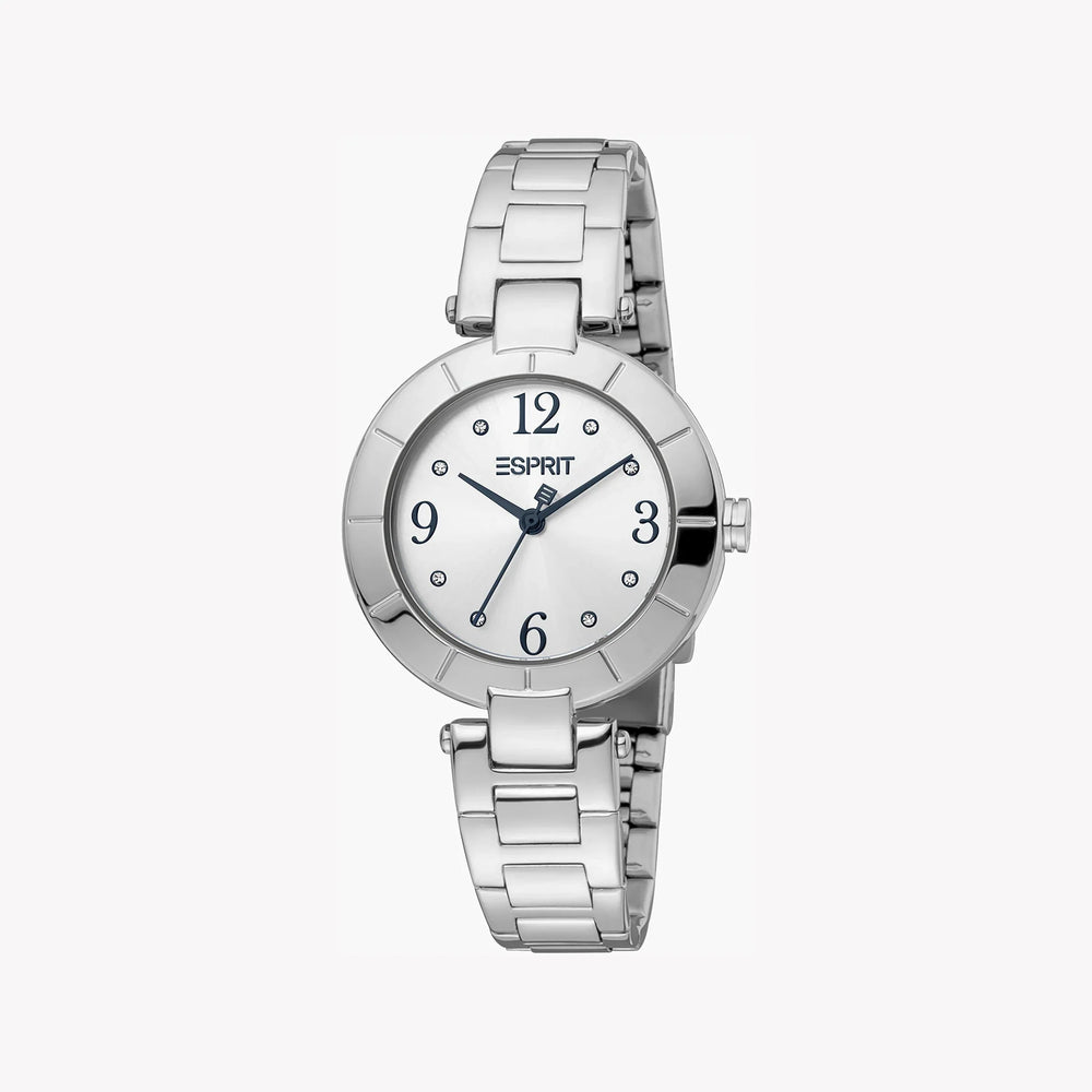 Esprit Women's Silver Stainless Steel Watch, Silver Dial | Es1l195m0035 by i-watch