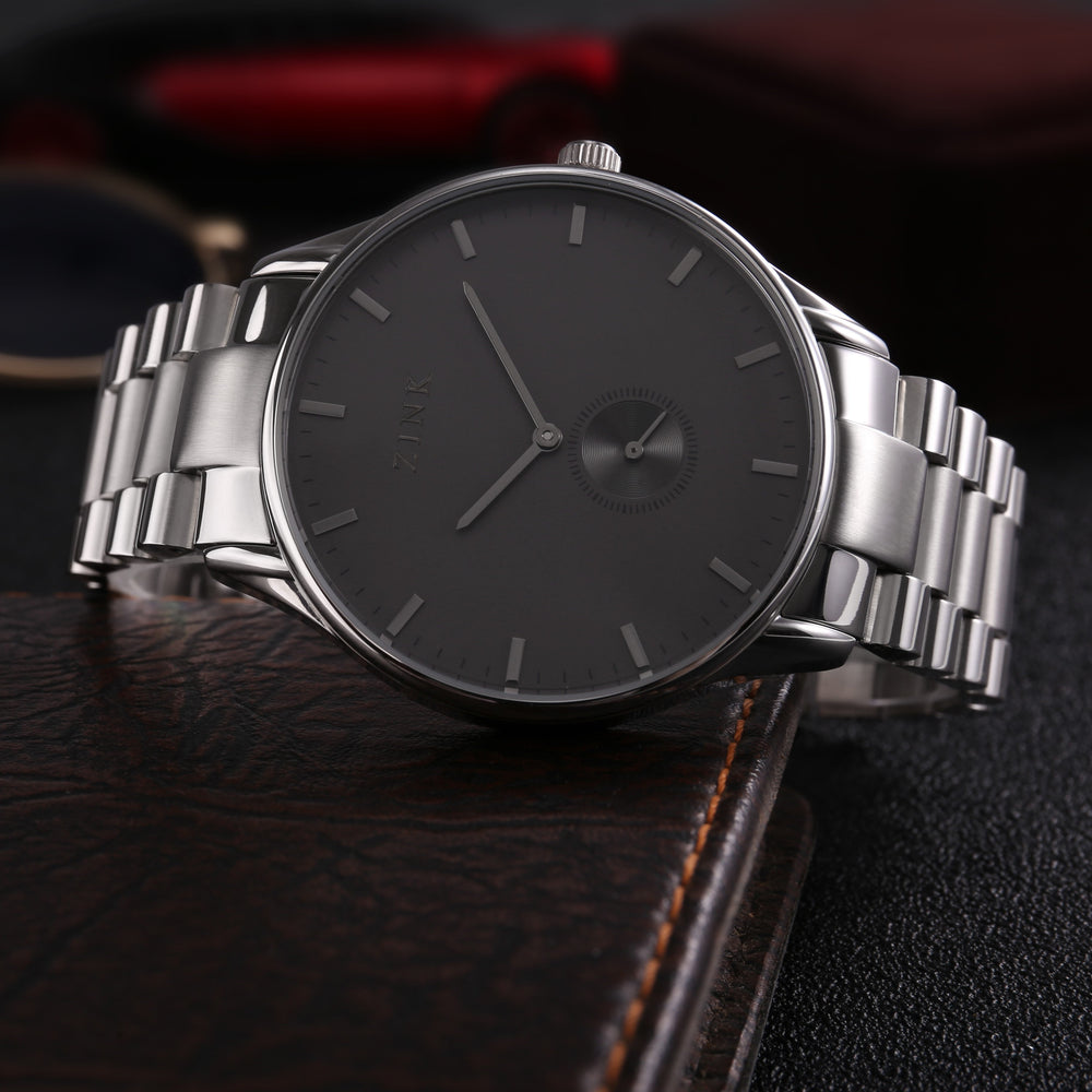 Zink Men's Silver Stainless Steel Quartz Watch | Zk130g5s-36 by i-watch