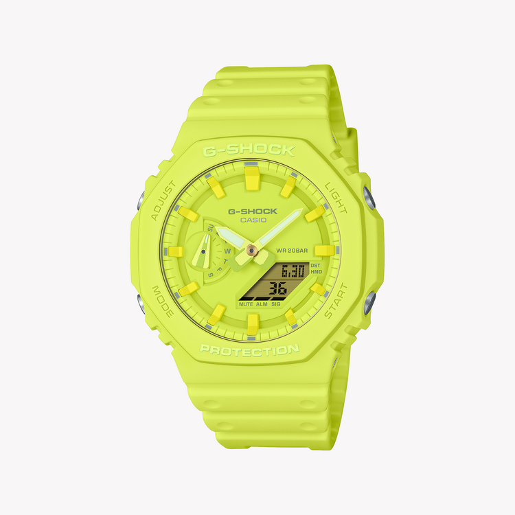 CASIO G-SHOCK GA-2100-9A9DR - VIBRANT YELLOW OAK - MEN'S ATHLETIC TIMEPIECE