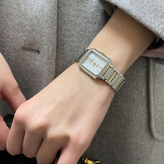 Seiko Women's Silver & Gold Watch, Silver Dial | Swr093p1 by i-watch
