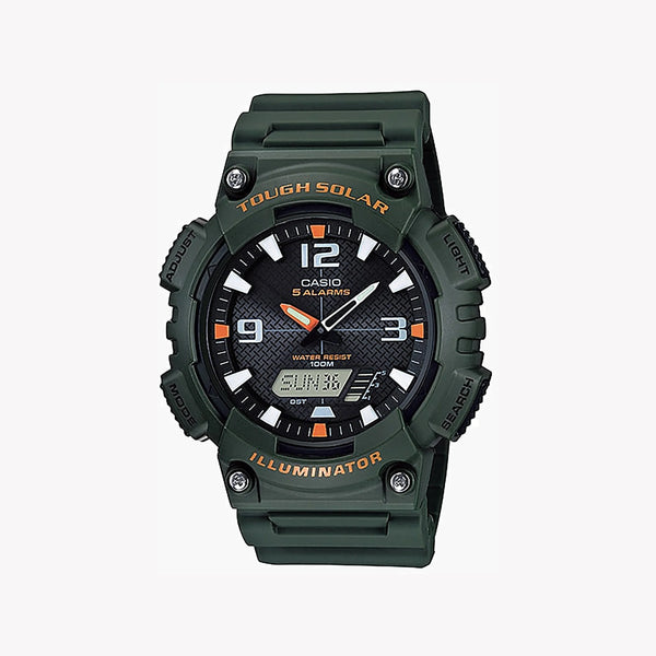 Casio Aq-S810w-3avdf - Adventure Ready Green Solar Men's Watch - Sporty Elegance Unleashed by i-watch