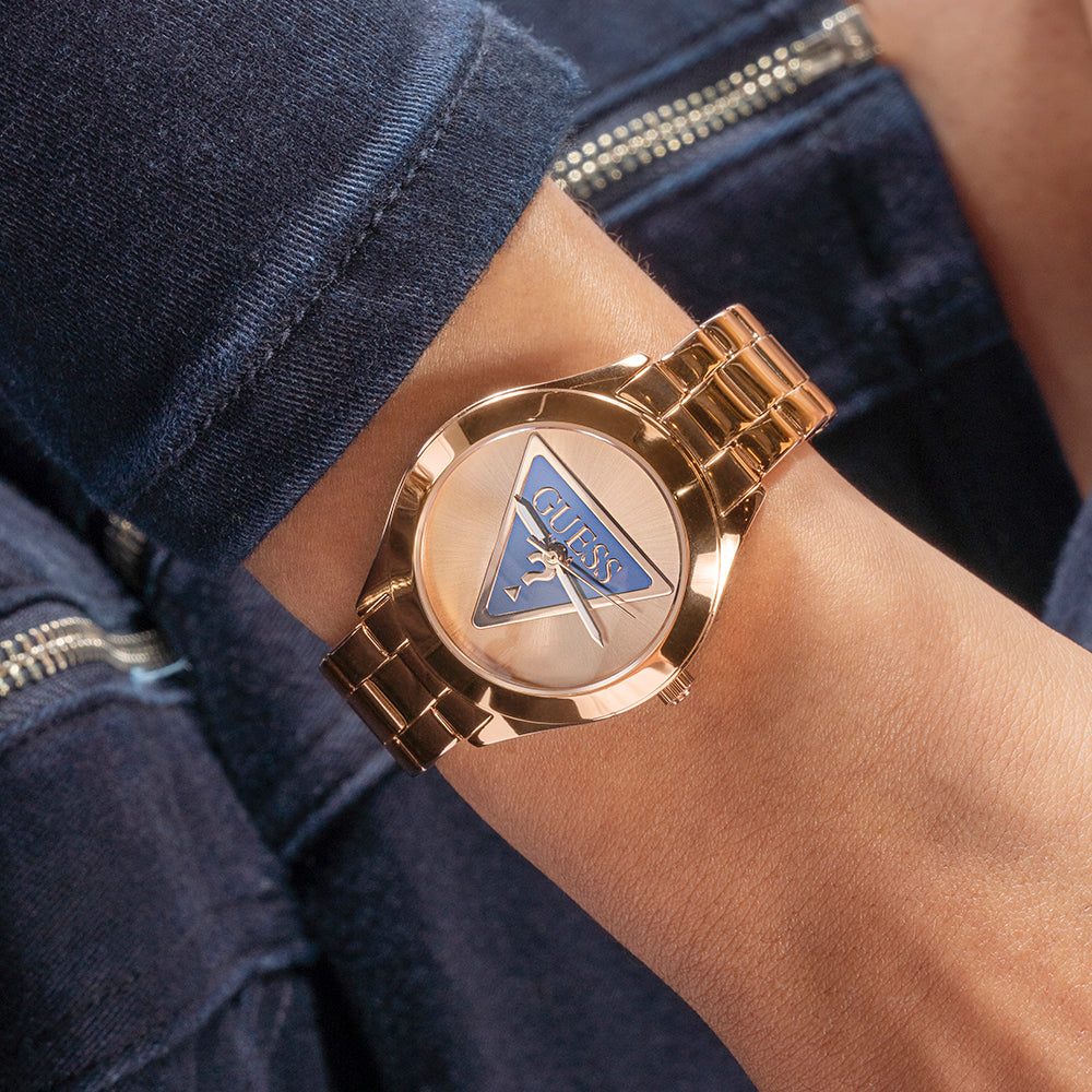 GUESS GW0675L3 RADIANT ROSE GOLD - ELEGANCE IN EVERY SECOND Women's Watch with stylish stainless steel band and chic dial-i-Watch-5