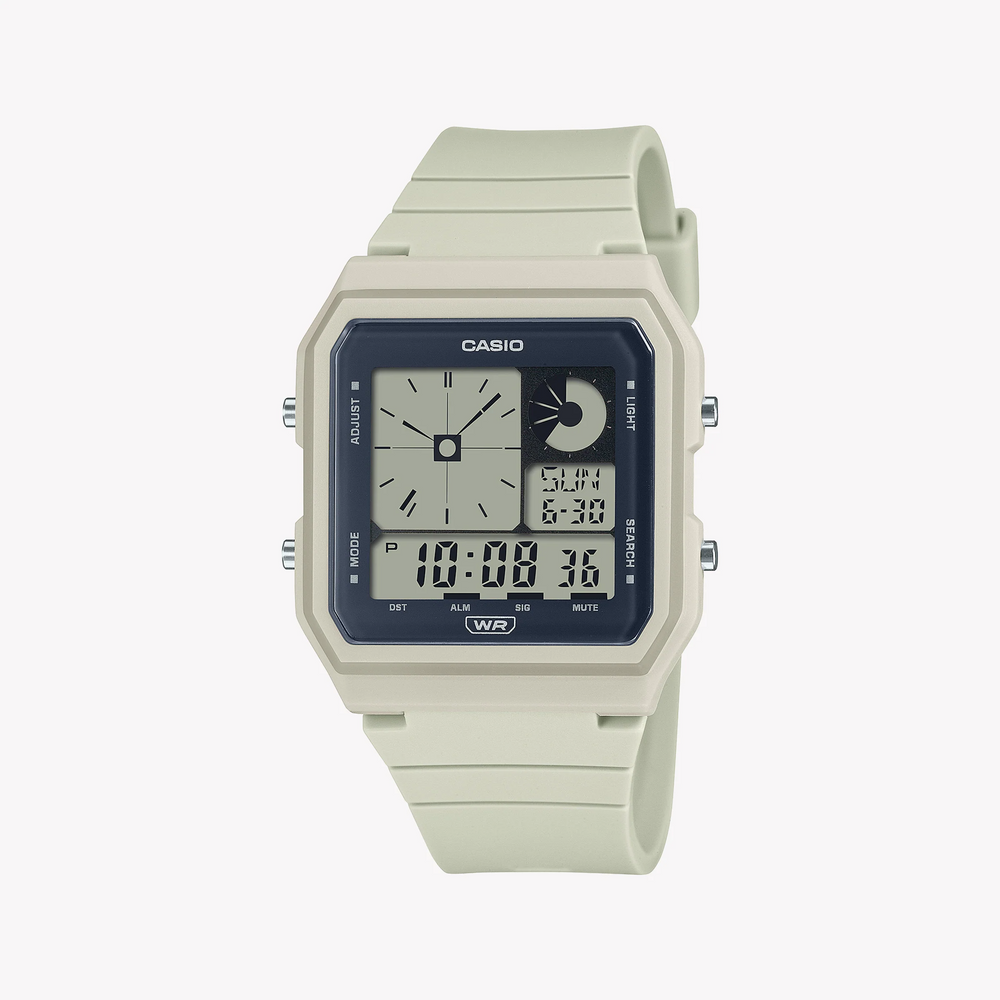 Casio Lf-20w-8adf Modern Classic - Embrace Every Moment Unisex Watch With Sleek White Resin BAnd and Digital Display by i-watch
