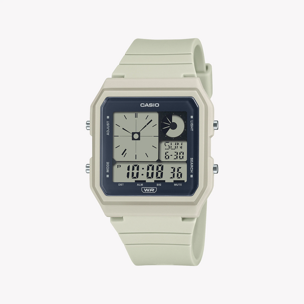 Casio Lf-20w-8adf Modern Classic - Embrace Every Moment Unisex Watch With Sleek White Resin BAnd and Digital Display by i-watch