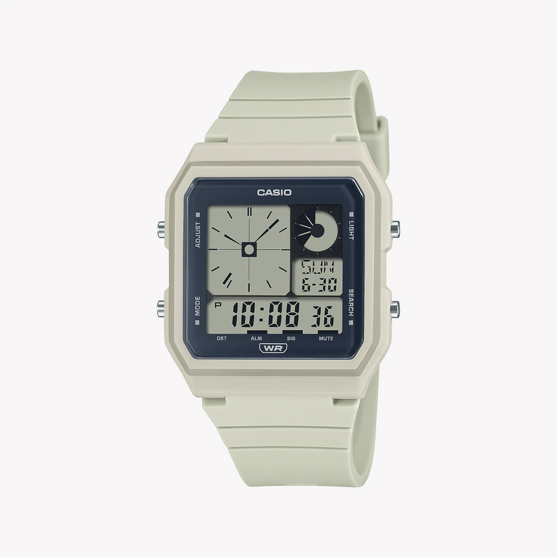 Casio Lf-20w-8adf Modern Classic - Embrace Every Moment Unisex Watch With Sleek White Resin BAnd and Digital Display by i-watch