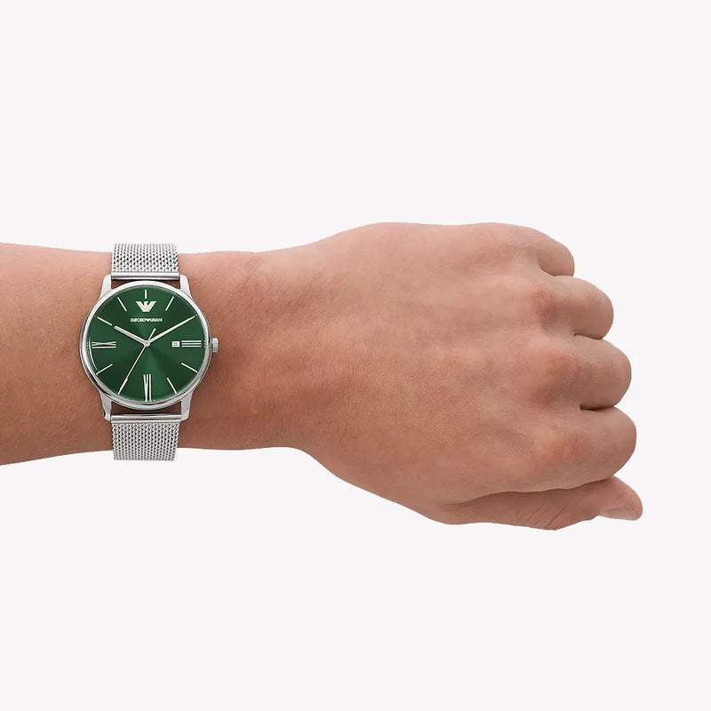 Emporio Armani Men's Silver Watch, Green Dial | Ar11578 by i-watch