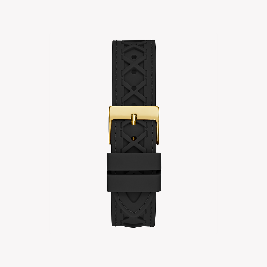 GUESS GW0599L2 - TIMELESS GLAMOUR: Unisex Gold & Black Silicone Watch with Quartz Precision-i-Watch-3