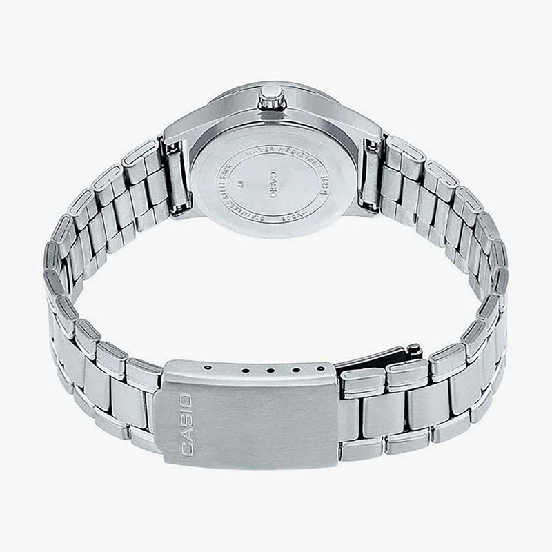 Seiko Men's Silver Stainless Steel Watch, Black Dial | Mtp-V006d-1budf by i-watch