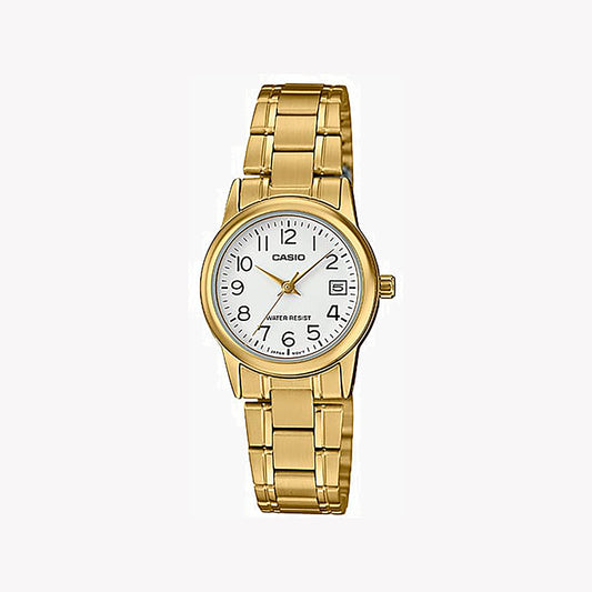 Montre Casio LTP-V002G-7B2 analogique dorée pour femme