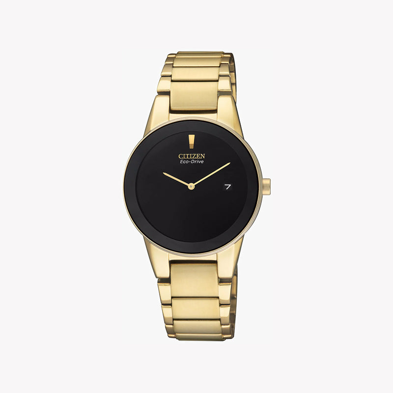 Citizen Women's Gold Stainless Steel, Black Dial | Ga1052-55e by i-watch