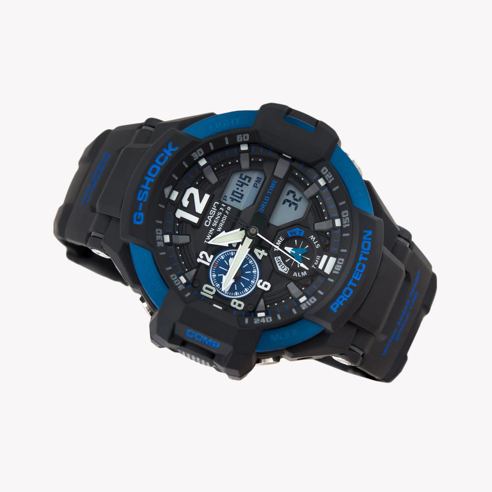 Casio G-Shock Ga1100-2b Adventure Series - Men's Rugged Timepiece With Compass & Thermometer by i-watch