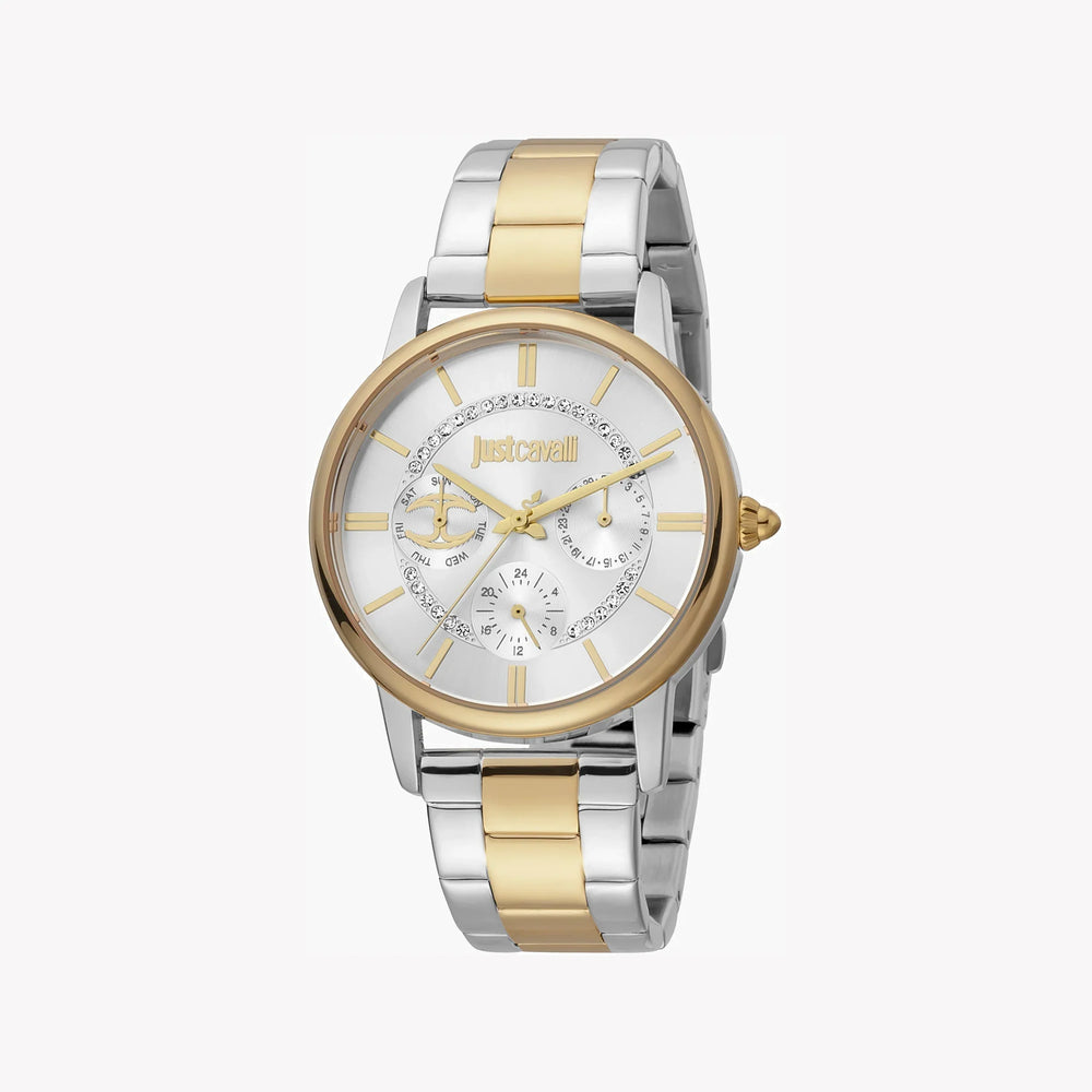 Just Cavalli Women's Silver & Gold Watch, Elegant Dial | Jc1l157m0095 by i-watch