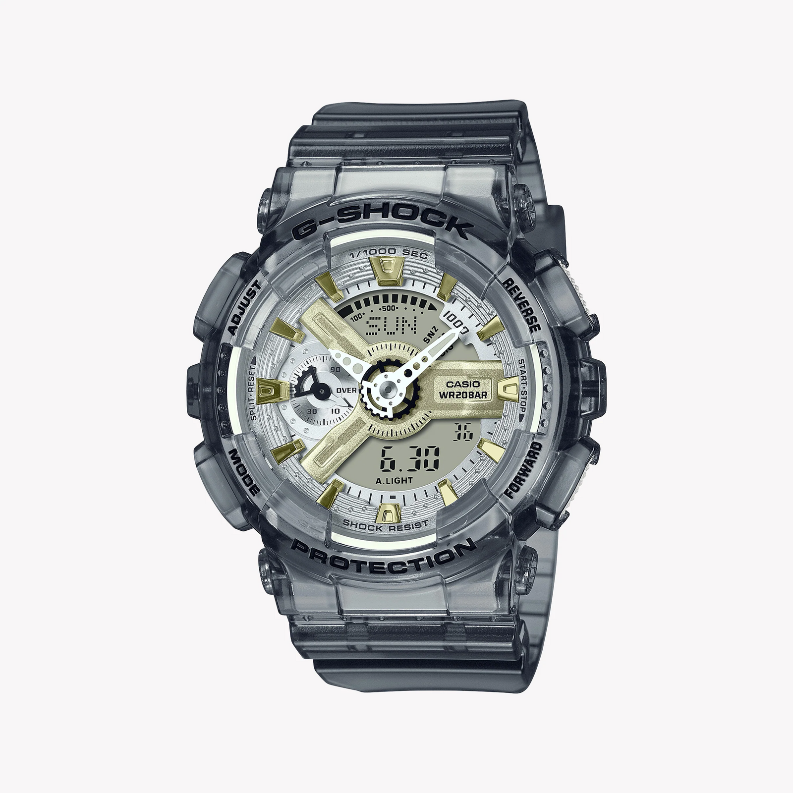 G-Shock Men's Gray Resin Watch, Digital Display | Gma-S110gs-8adr by i-watch