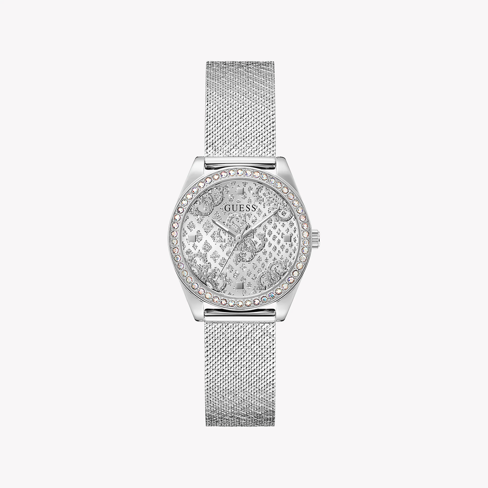 Guess Women's Silver Stainless Steel Watch, Silver Dial | Gw0748l1 by i-watch