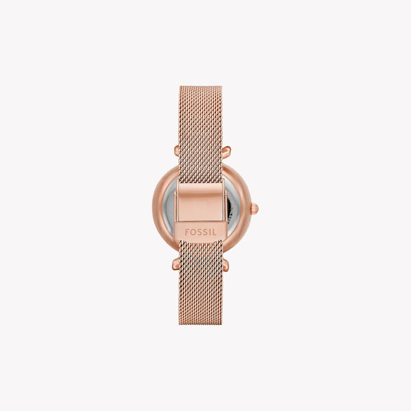 Fossil Women's Rose Gold Watch, White Mother-Of-Pearl Dial | Me3188 by i-watch