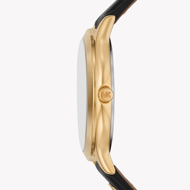 Michael Kors Women's Gold Watch, Black Leather | Mk7482 by i-watch