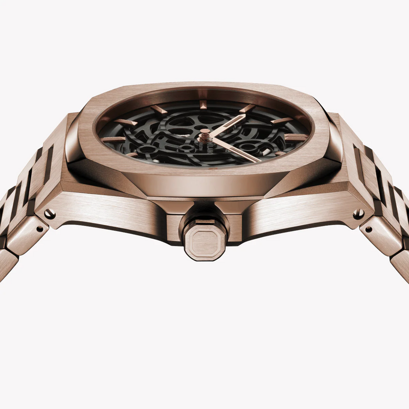 D1 MILANO Men's Rose Gold Watch, Black Dial | D1-SKBJ12 by i-watch