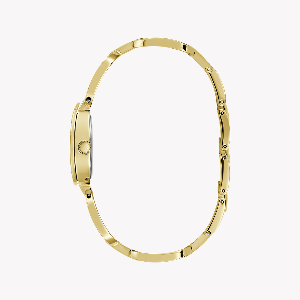 GUESS GW0683L2 - ELEGANT GOLDTIME - Contemporary Women's Watch with Recycled Steel Band & Silver Dial-i-Watch-2