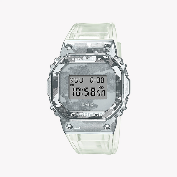 G-Shock Men's Silver Resin Watch, White Band | Gm-5600scm-1dr by i-watch