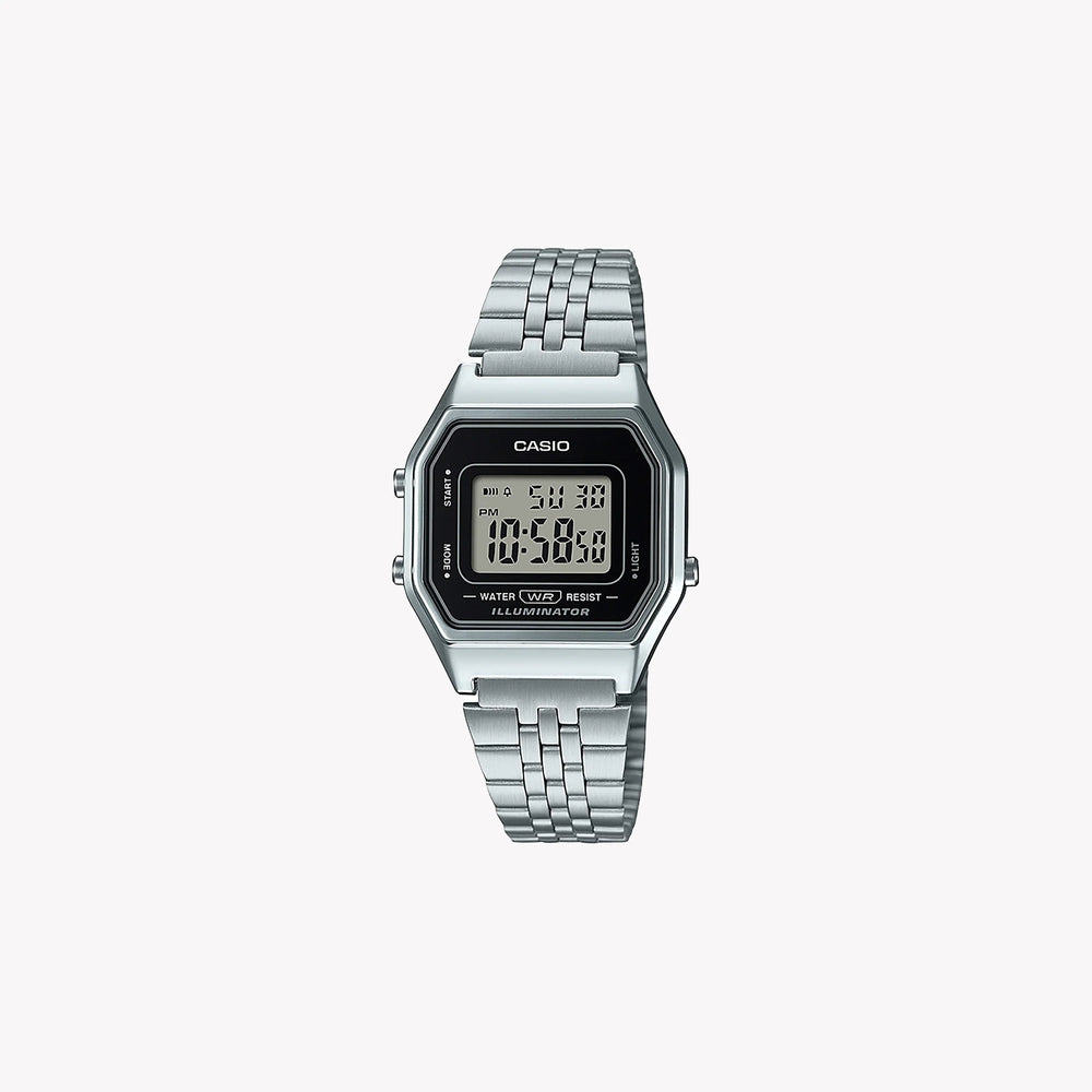 Casio Unisex Resin & Stainless Steel Watch, Silver Digital | La-680wea-1ef by i-watch