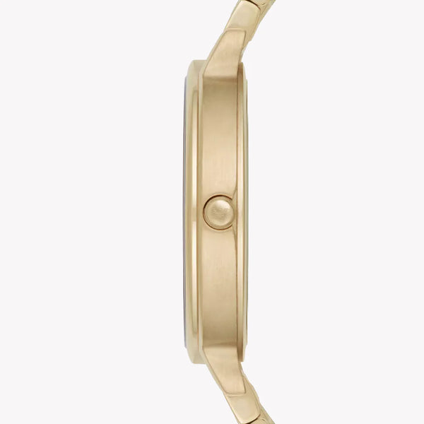 Emporio Armani Women's Gold Stainless Steel, White Dial | Ar11007 by i-watch