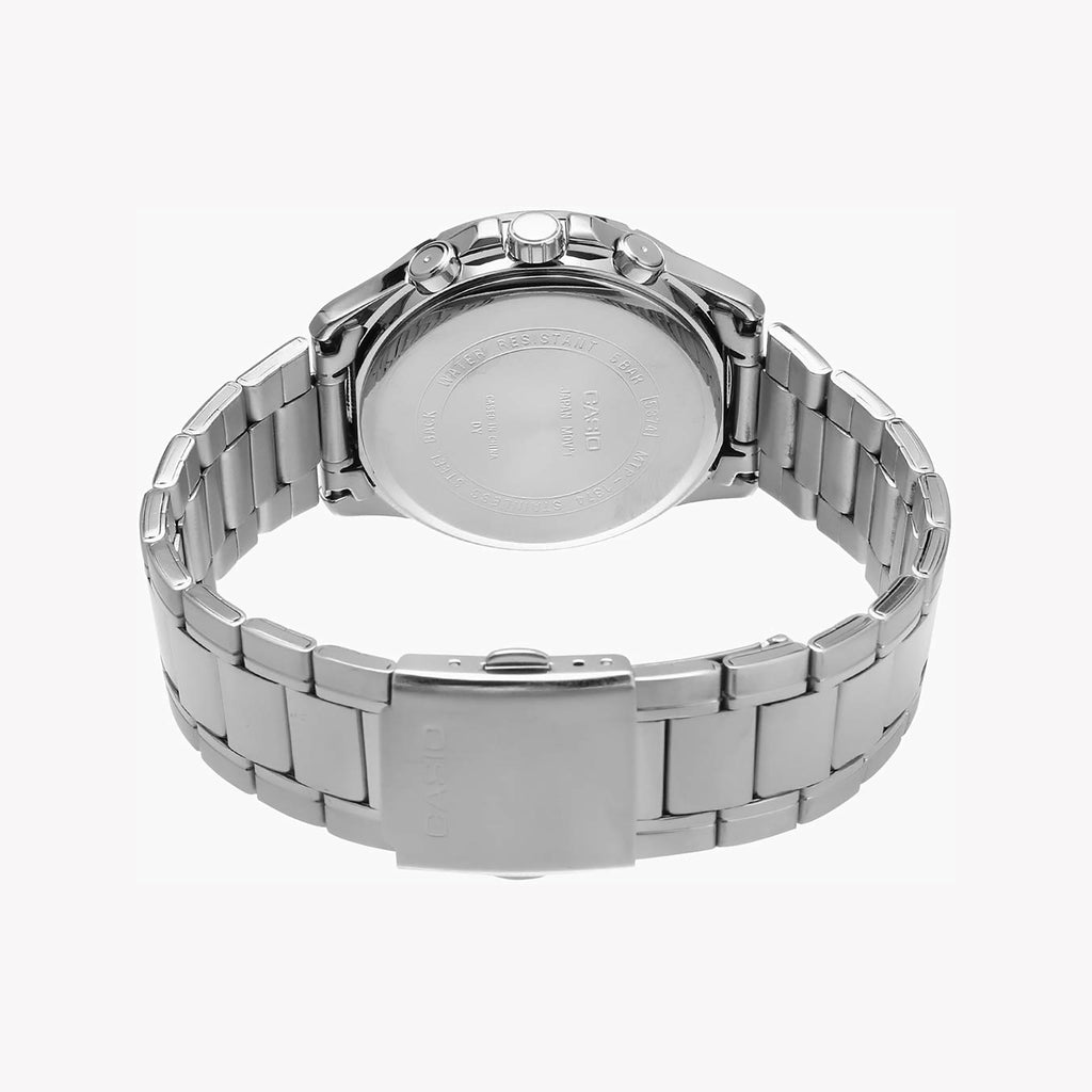 Casio Men's Stainless Steel Watch, Silver | Mtp-1374d-1avdf