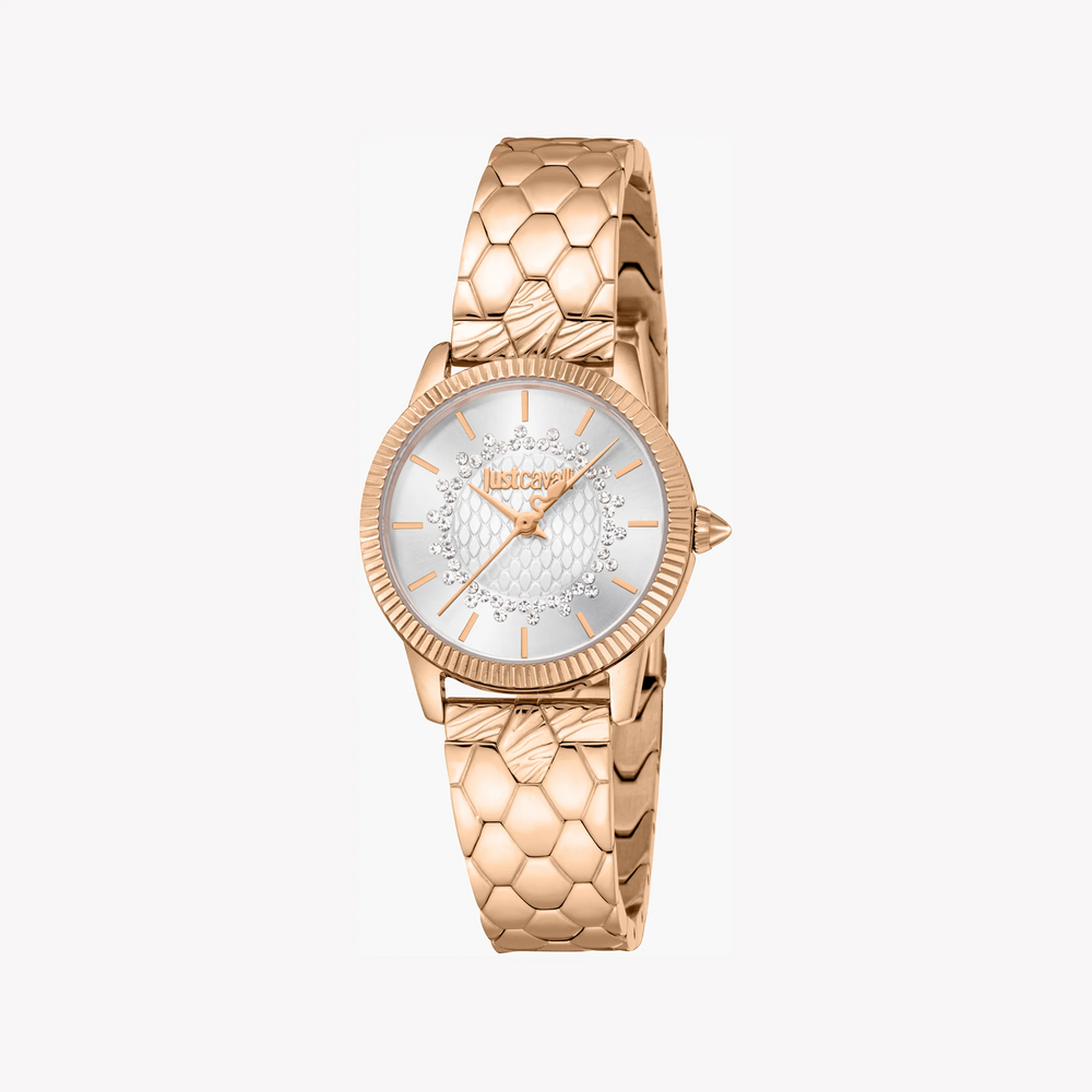 Just Cavalli Women's Rose Gold Watch, Silver Dial | Jc1l258m0255 by i-watch