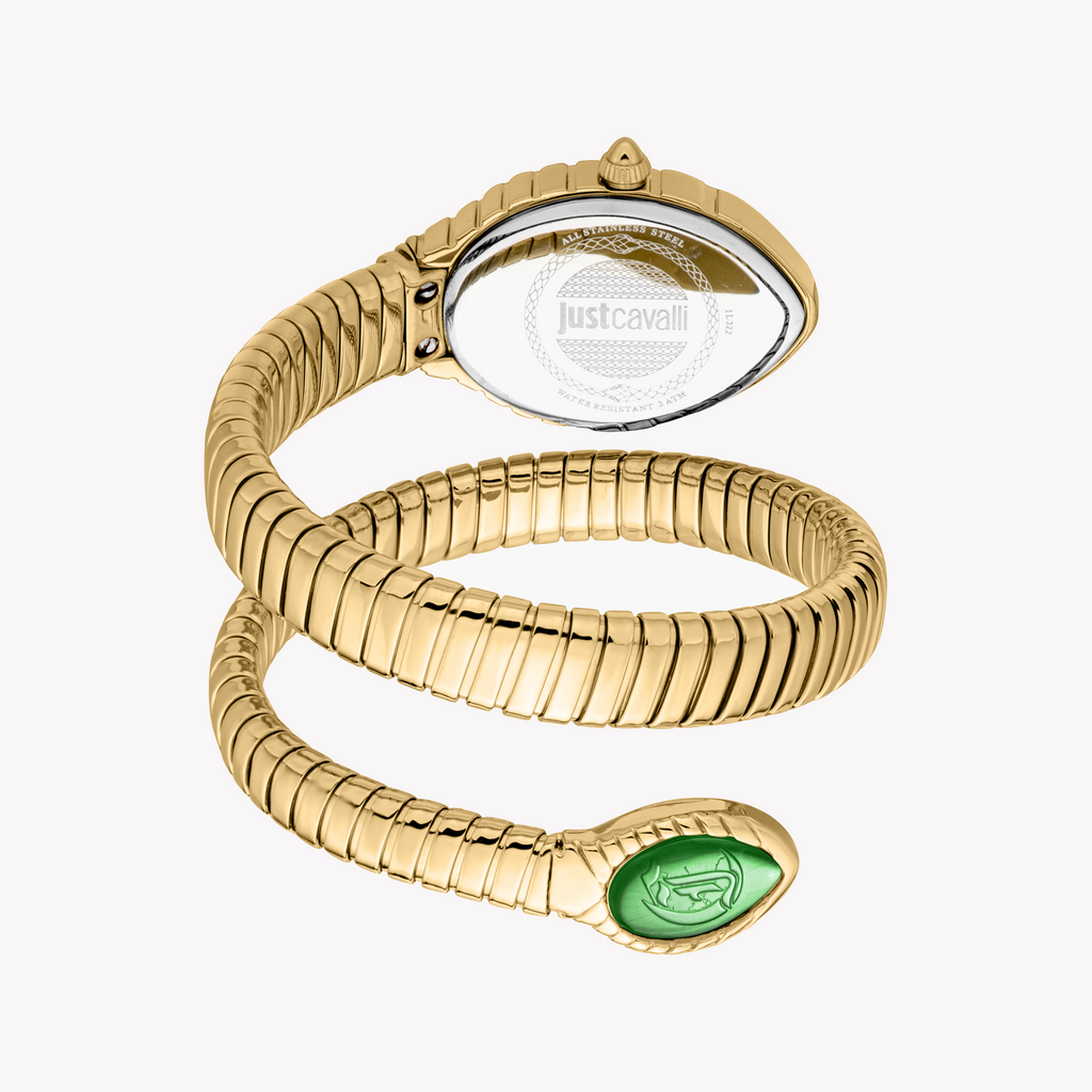 JUST CAVALLI JC1L322M0035 - BOLD GLAMOUR UNISEX WATCH WITH GOLD & DARK GREEN DIAL-i-Watch-4