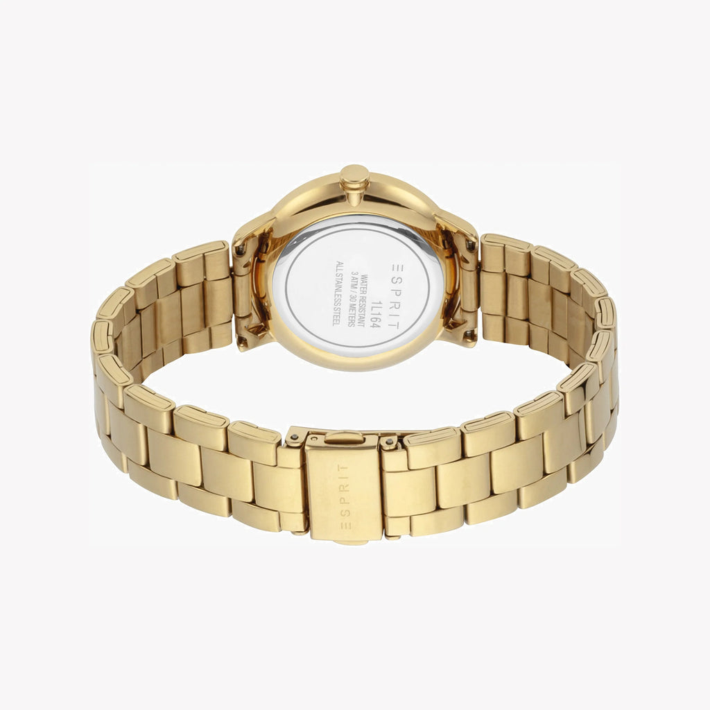 ESPRIT Women's Watch with Gold Stainless Steel Case and Gold Stainless Steel Band-i-Watch-3