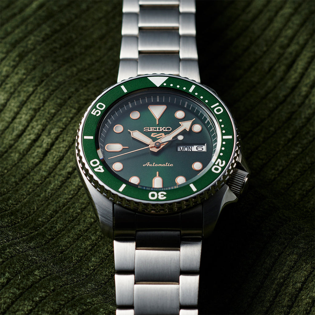 SEIKO 5 SRPD63K1 Automatic Watch for Men - Dark Green Dial-i-Watch-3