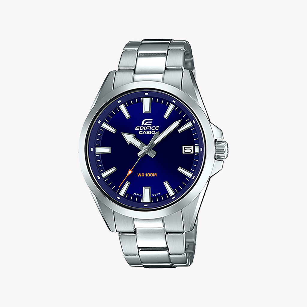 EDIFICE EFV-100D-2AVUEF - ELEGANT BLUE DIAL MEN'S ANALOG WATCH WITH STAINLESS STEEL BRACELET