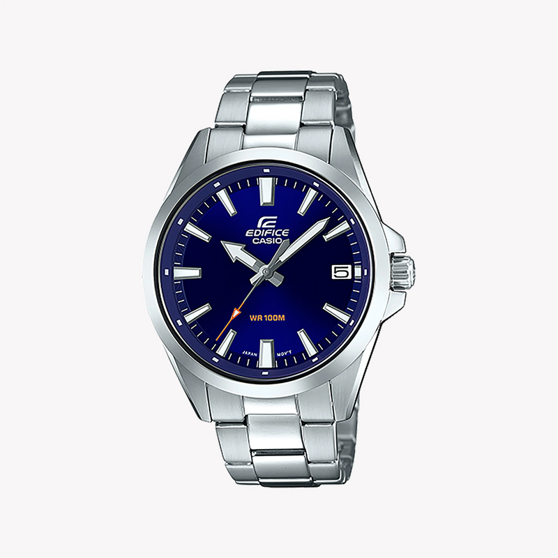 EDIFICE EFV-100D-2AVUEF - ELEGANT BLUE DIAL MEN'S ANALOG WATCH WITH STAINLESS STEEL BRACELET