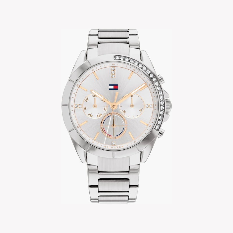 Tommy Hilfiger Men's Silver Stainless Steel Watch, Silver Dial | 1674791 by i-watch