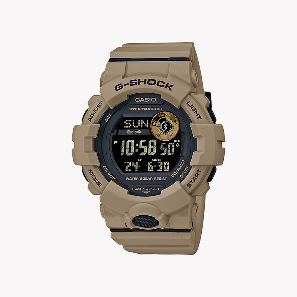 CASIO G-SHOCK GBD-800UC-5ER ADVENTURER - RUGGED MULTIFUNCTION MEN'S WATCH with durable brown resin band and sleek digital display