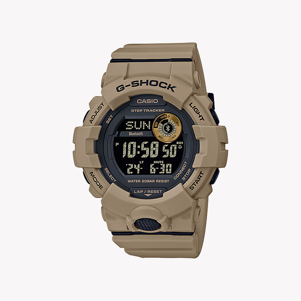 CASIO G-SHOCK GBD-800UC-5ER ADVENTURER - RUGGED MULTIFUNCTION MEN'S WATCH with durable brown resin band and sleek digital display