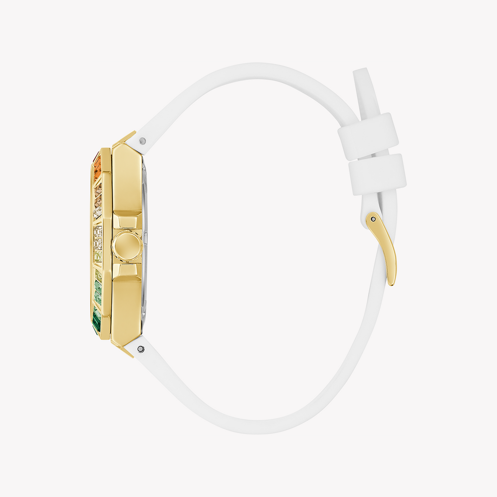 GUESS GW0779L1 CHIC ALLURE - MODERN ELEGANCE WITH GOLD & WHITE SILICONE WOMEN'S WATCH-i-Watch-2