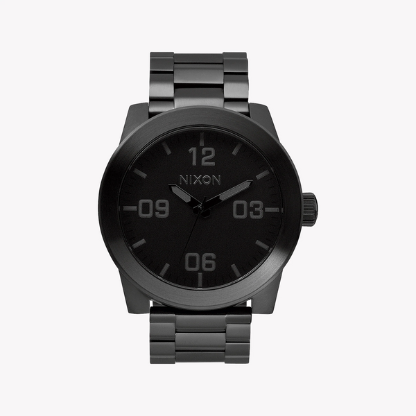 NIXON A346-001 BLACK STAINLESS STEEL - STRIKING STYLE FOR THE MODERN MAN