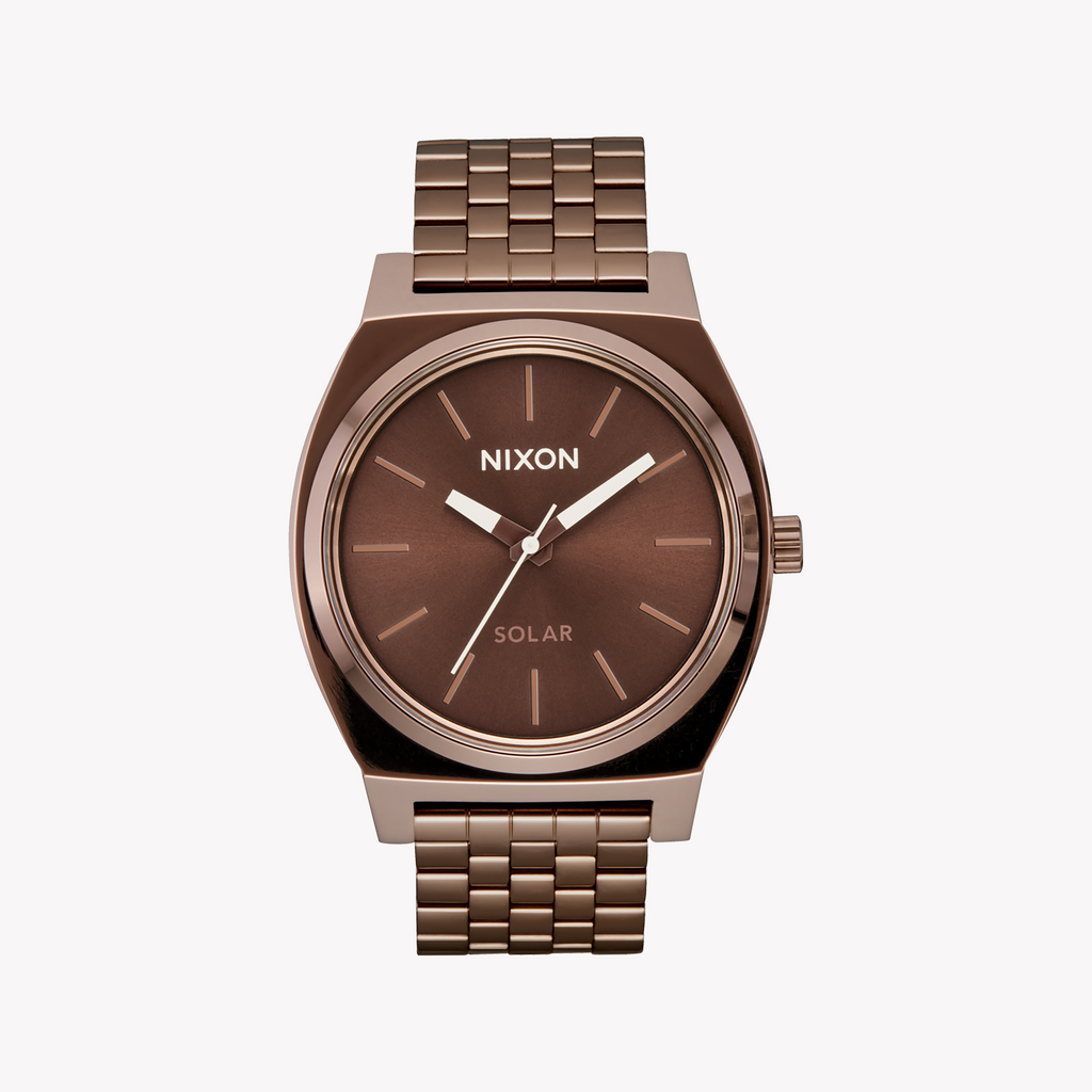 NIXON A1369-5243 BOLD TIMEPIECE - STYLISH BROWN STAINLESS STEEL MEN'S WATCH