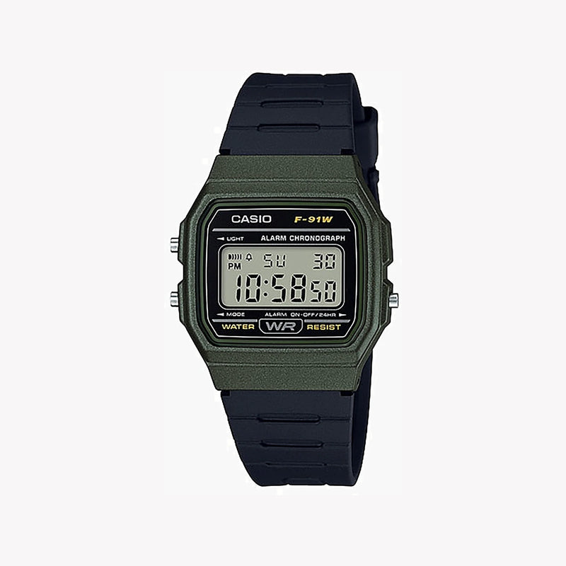 CASIO F-91WM-3A SPORTY VERSATILITY - DYNAMIC GREEN TIMEKEEPER FOR EVERYDAY ADVENTURES-i-Watch-3