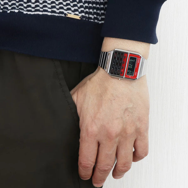 Casio Unisex Silver Resin Watch, Chrome Plated | Ca-500we-4b by i-watch