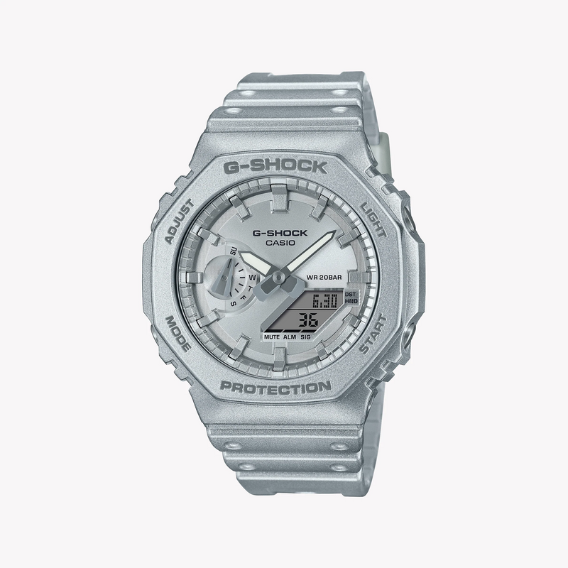 G-Shock Men's Silver Resin Watch, Sporty Style | Ga-2100ff-8adr by i-watch