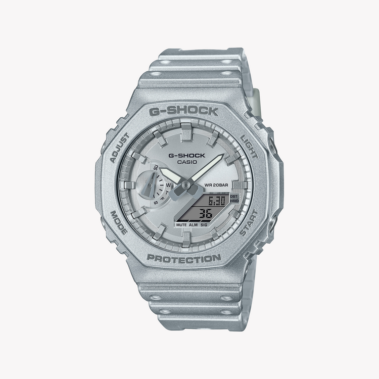 CASIO G-SHOCK GA-2100FF-8ADR - SPORTY METALLIC SILVER UNISEX TIMEPIECE