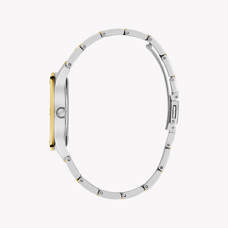 Guess Women's Gold & Silver Stainless Steel Watch, Silver Dial | Gw0765l1 by i-watch